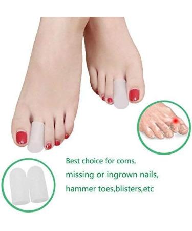 Lingdong 6-Piece Gel Big Toe Protectors - Large Size for Ingrown Nails, Callus, Blisters & Abrasions - Buy Online on GoSupps.com