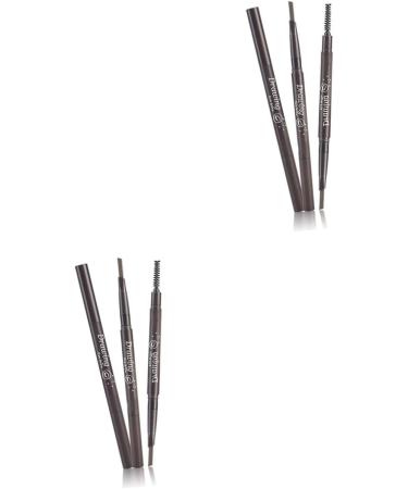 POPETPOP 2pcs 2 1 Waterproof Eyebrow Pen Eyebrow Spoolie Brush Eyebrow Pencil Waterproof Eyebrow Brush Refill 1 count (Pack of 1) As Shownx2pcs - Buy Online on GoSupps.com