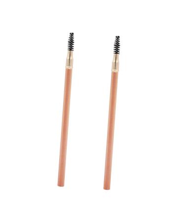Hemobllo Crayons Sourcils Double Embout avec Pinceau 2 Pi ces Taille Standard Waterproof Longue Tenue Maquillage Professionnel Usage Quotidien Couleur Al atoire