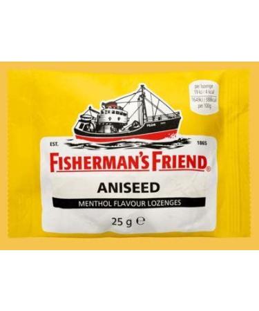 x6 Fisherman's Friend Aniseed Menthol Lozenges 25g