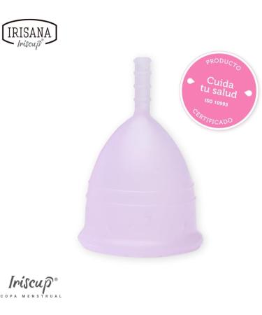Irisana Menstrual Cup Size S - Transparent - 100% Surgical Silicone - Eco-Friendly IUP-Compatible - Iriscup Model - 8.5 x 4.5 cm - International Shipping - Buy Online on GoSupps.com