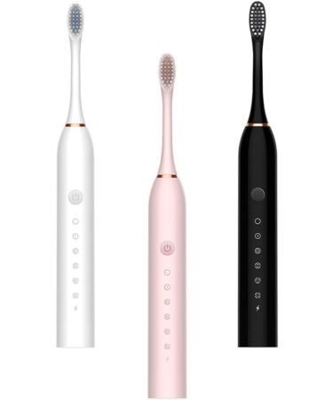 Electric Toothbrush USB Rechargeable - Waterproof Tooth Cleaning Brush for Adults - Black - Buy Online on GoSupps.com