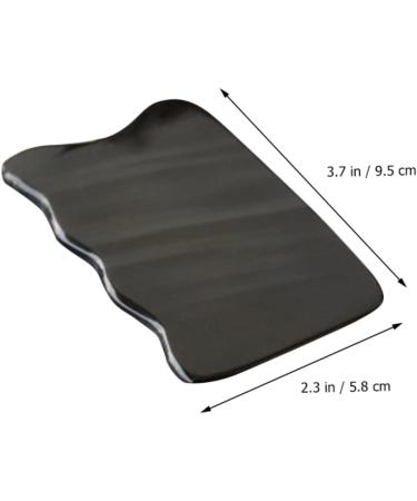 Gleavi 4-Piece Scratching Board Set - Black Gua Sha Facial Massage Tool for Optimal Skin Care | Jade & Buffalo Horn 9.5x5.8x0.3cm - Buy Online on GoSupps.com