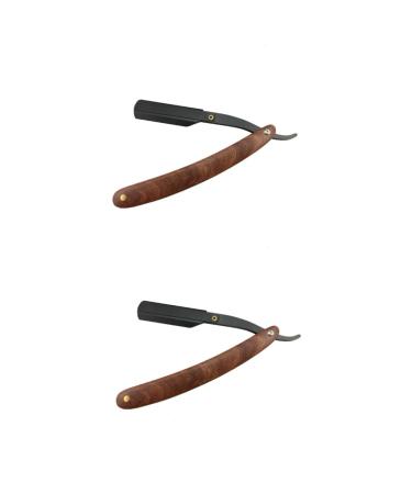 minkissy 2pcs razor metal safe razor manual man bamboo