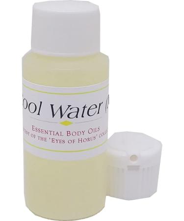 Cool Water - Type D For Men Scented Body Oil Fragrance Flip Cap - Light Gold - 1 oz. - ID#22671 1 Fl Oz (Pack of 1)