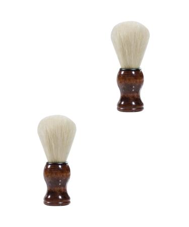 Minkissy 2 pieces of men's bearing brush practical beard brush bare cleaning brush rose headband clipper brush cleaner small hanging basket car fittings board decoration men beard