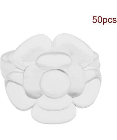  Sahgsa 50 Pcs Nail Chart Ring Flower Butterfly Design for Gel Manicure (Transparent Pink Model) - Buy Online on GoSupps.com