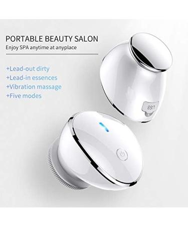 ETHERIA 2 in 1 Facial Cleansing Brush - Silicone Face Scrubber & Massager for Deep Cleaning - International Shipping Available - Buy Online on GoSupps.com