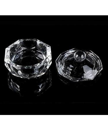 Crystal Glass Dappen Dish Cup Nail Art Acrylic Liquid Makeup Powder Styling Beauty Health Make Up Salon Nail Spa Tool - Buy Online on GoSupps.com