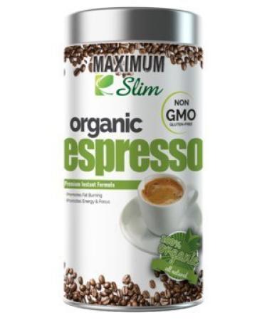MAXIMUM SLIM Gourmet Espresso: - 100% Arabica Coffee (Non GMO) Stimulates KETOSIS Boosts Your Energy & Focus. - Formulated with Essential Vitamins and Natural Herbal Extracts