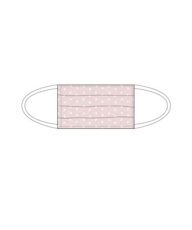 Mouth and nose mask - Kids ros & white dots