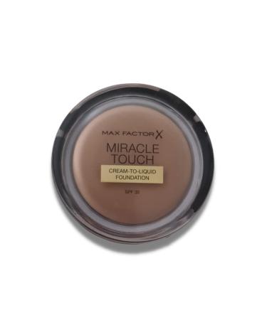 2 x Max Factor Miracle Touch Skin Perfecting Foundation SPF30-70 Natural 70 Natural 11.5g