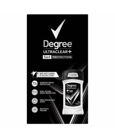 Degree Men UltraClear+ Antiperspirant Deodorant Black & White 5-pack - Buy Online on GoSupps.com