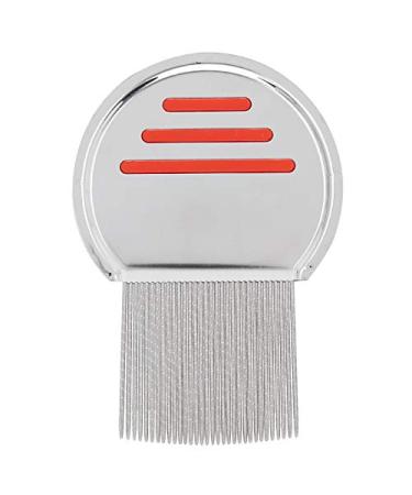 Peigne de traitement de lentes de poux en acier inoxydable pour liminer les poux de t te de salet peigne d' limination des poux en spirale unique(rouge)