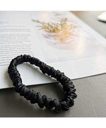 100% Pure 19 Momme Mulberry Silk Hair Ties - Soft Sleep Rubber 3 Pack for Women & Girls - Color 21 - Buy Online on GoSupps.com