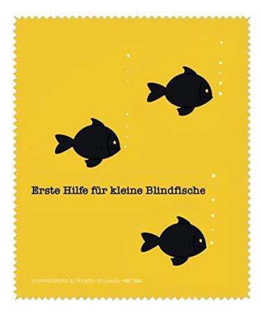 Glasses cleaning cloth "Blindfische" by Rannenberg & Friends