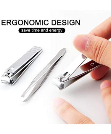 Fashion Stainless Steel Nail Clipper Cutter Trimmer Manicure Nail Art Toe Nail Clipper Manicure Beauty Tool Silver -Silver - Buy Online on GoSupps.com