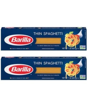 Barilla Thin Spaghetti - 16 fl oz (Pack of 2)