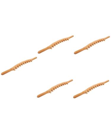 Clispeed 5st roll rod with 20 balls Massage devices made of wood trigger-point massage device Lymph massage device Lymph drainage roller Massage tools MultiTools Holzern Body Fitness Kratzstock