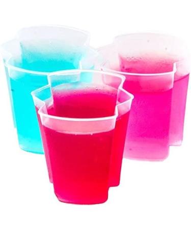 100 Pack EZ-Squeeze Jello Shot Cups - Patented Squeezable 2oz Jello Cups - Premium Plastic Shot Cups - Reusable Jello Shot Containers for Halloween, Wedding or Any Other Occasion (Lids NOT Included)
