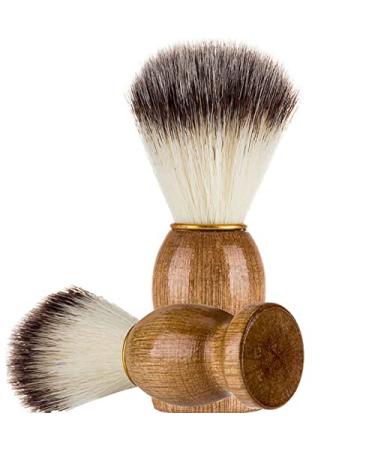 Walgreen Xample 100% Pure Badger Hair Shaving Badger Brush Handmade Badger Hair Shave Brush for Men's All Skin Types Wood Personal and Professional Hair Salon Tool Wet Shaving