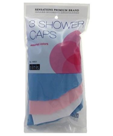 Siris 3 Shower Caps Assorted Colors (6 Pack) - Buy Online on GoSupps.com