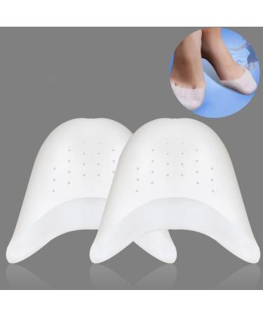 NOLITOY Silicone Gel Toe Caps - High Heel Shoe Toe Protectors for Women - Soft Ballet Pointe Dance Pads with Holes - 1 Pair White - Buy Online on GoSupps.com