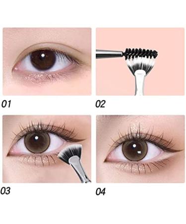 Dolly Mascara Fan Brush Set - Lash Wand for Natural Lifted Effects | 3Pcs Mascara Fan Brush for Enhanced Lashes - Buy Online on GoSupps.com