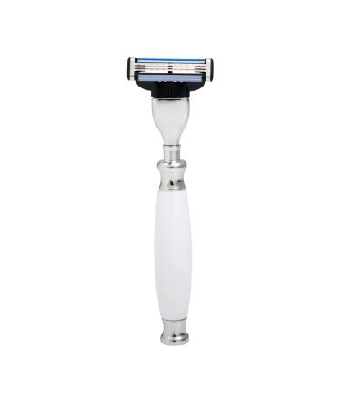 Buy Union Razors SS2 Three Piece Shave Kit - Razor Shaving Brush & Stand - White | International Shipping Available - Buy Online on GoSupps.com