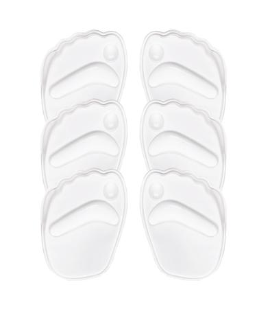 Metatarsal Pads Women Ball of Foot Cushions for Women Non Slip High Heel Comfort Pads All Day Foot Pain Relief Gel Shoe Inserts for Women 3-Pair (Clear)