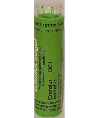 Crotalus Horridus 30CH Homeopathy Medicine Schmidt-Nagel Canada (Homeodel) 90 pellets/granules