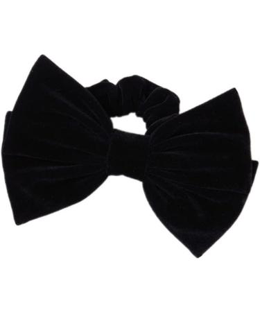 Black Velvet Hair Scrunchies for Women and Girls - Hair Elastic Bow Ties - Buy Online on GoSupps.com