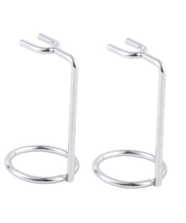 Fomiyes 2st double razor blade holder brush bracket brush brick bathroom accessories shaving stands shaver for men men's razor while shaving shaving brush holders handbook russman metal