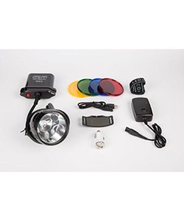 GearOZ 80000LUX 10W LED Coon Hunting Headlamp with 4 Filters - Rechargeable, Explosion Proof, Bright Light for Night Working, Coyotes, Hog Predators, Mining, Camping - Buy Online on GoSupps.com