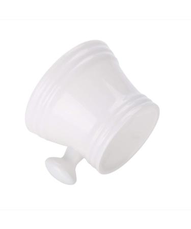 Buy White Plastic Shaving Bowl for Men | Ideal Foam Cream Soap Bowl - International Shipping Available - Buy Online on GoSupps.com