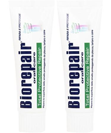 biorepair total protection toothpaste 75ml protect enamel & REPAIR from acid erosion and plaque safe for whole family by Biorepair