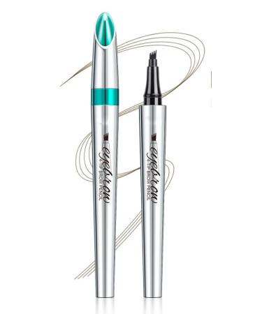 Eyebrow Pencil Quad-Tip Split Eyebrow Pencil Highly Effective Filler for a Long-Lasting Natural Wild Eyebrow Look Natural and Long-Lasting 5 Colors to Choose From (2)