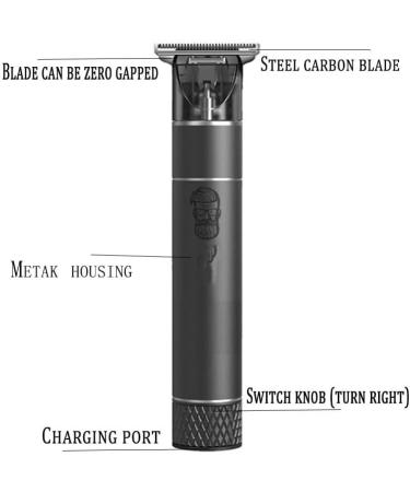 Pro Hair Clipper Professional Metal Hair Trimmer for Men Electric Beard Hair Clipper Barber Cordless Haircut Tool Rechargeable USB Km1944 - Buy Online on GoSupps.com