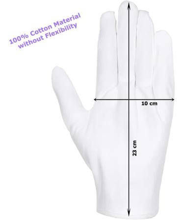 10 Pair Cotton Gloves Overnight Gloves Moisturising Hand Gloves for Eczema White Gloves Washable - Buy Online on GoSupps.com