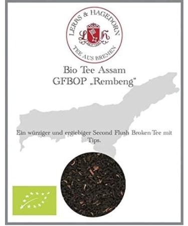  Lerbs & Hagedorn Assam GFBOP Rembeng Organic Tea 1kg - Buy Online on GoSupps.com
