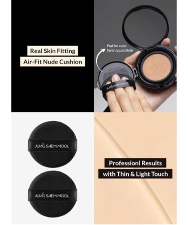  JUNGSAEMMOOL Essential Skin Nuder Cushion (Light) | Refill Included | Natural Finish | Buildable Coverage | Makeup Artist Brand | Cream Foundation - Buy Online on GoSupps.com