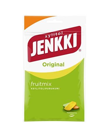 Cloetta Jenkki Xylitol Fruit Mix Chewing Gum 10 Packs of 100 g