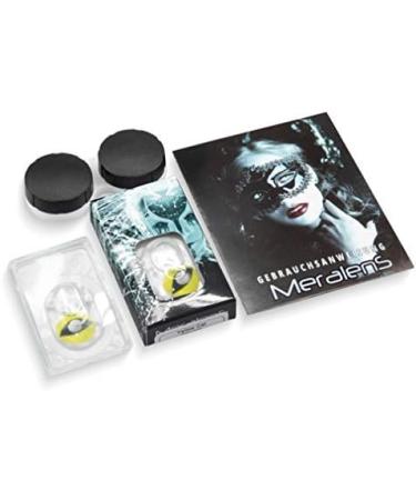 Buy Funnylene Cat Eye Yellow Colored Contact Lenses - 2 Pack Soft Monthly Lenses + Free Container - Perfect for Halloween & Carnival - Buy Online on GoSupps.com