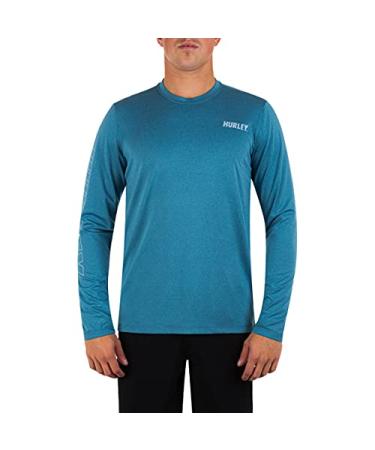 Hurley Men's Men's H2o-dri Hybrid UPF Long Sleeve Shirt Small Rift Blue