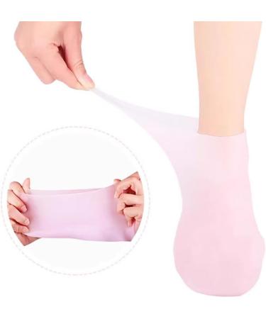 dijiusidy 2a of Soft Silicone Foot Care Tools Flexibility and High Elasticity Silica Gel Moisturizing Socks Silicone Socks colour of skin One size fits all Colour of Skin One size fits all - Buy Online on GoSupps.com
