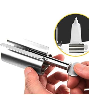 Guokoo Toothpaste Squeezer Metal Toothpaste Tube Wringer Seat Holder Stand for Toothpaste Hand Cream or Mustard Sauce (Stainless Steel) 1 - Buy Online on GoSupps.com