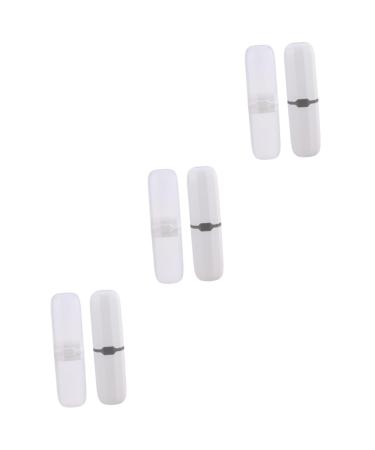 MAGICLULU 6 Pieces Capsule Case Toothbrush Travel Case Toothbrush Holder