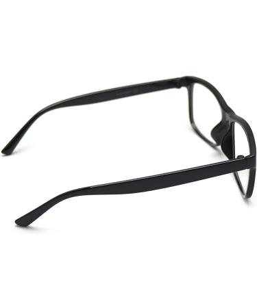 Big Lens Simple Plain Colourful Reading Glasses 2 Pairs Black 1.50 Magnification - Buy Online on GoSupps.com