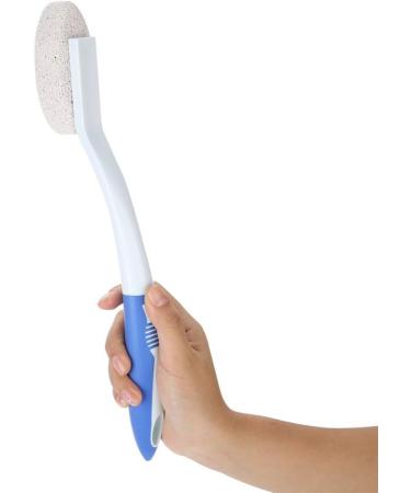 ANGGREK Long Handle Pumice Stone Foot Brush - Remove Dead Skin and Calluses, Foot Massage Tool - Buy Online on GoSupps.com
