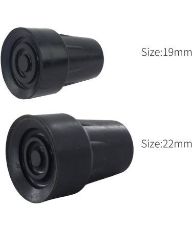 Walking Stick Rubber Tips | Heavy Duty End Caps for Crutches & Canes (22mm) - Enhance Grip for Elderly & Disabled - Buy Online on GoSupps.com